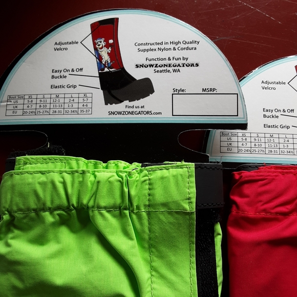 CHILDRENS SNOW GAITERS - Picture 6 of 8